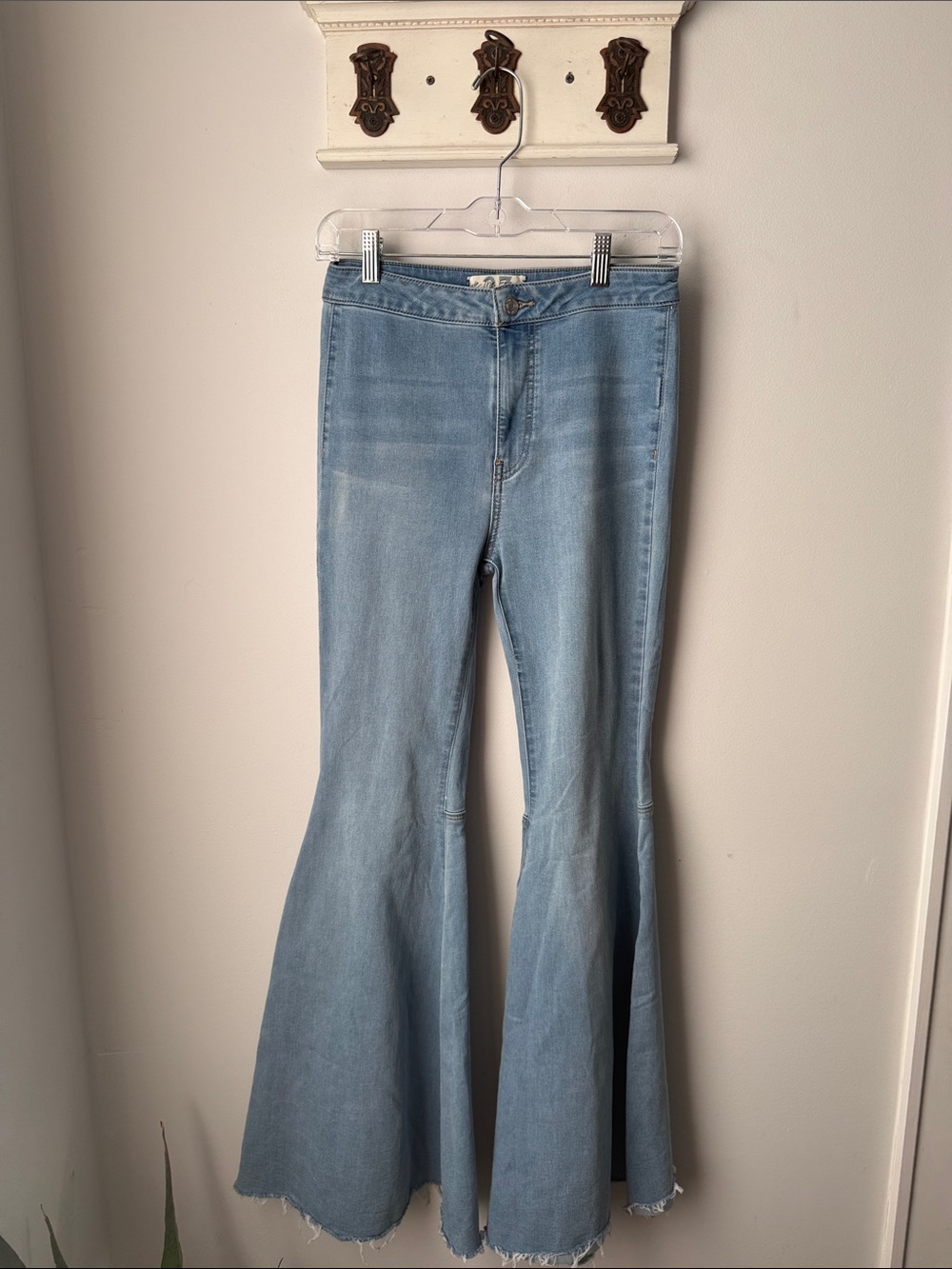 We The Free Light Blue Flare Jeans 27 High rise Denim
